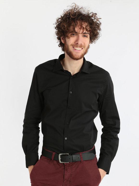 B-Style Camicia regular fit in cotone Camicie Classiche uomo Nero taglia L