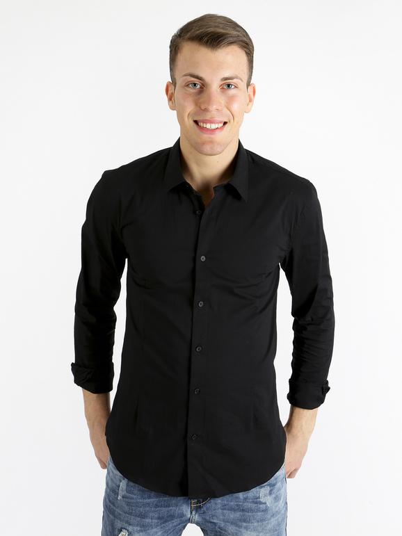 Original Wearing Camicia slim Camicie Classiche uomo Nero taglia L