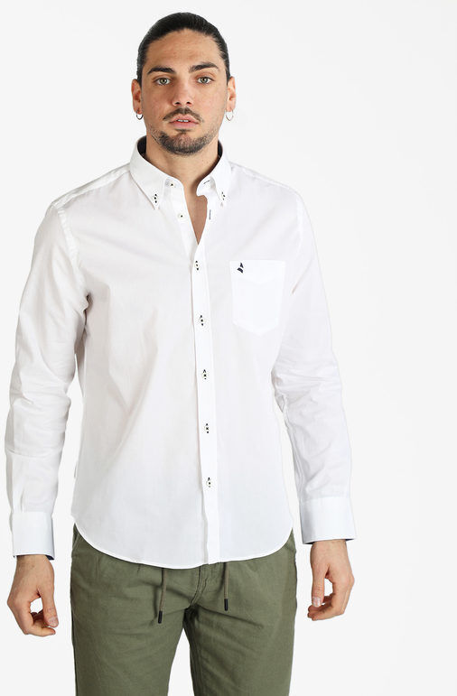 Navigare Camicia uomo in cotone Camicie uomo Bianco taglia L