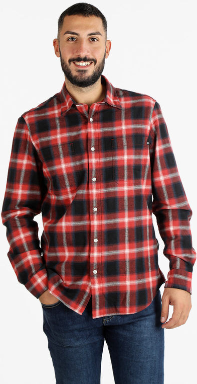 Timberland Camicia uomo in flanella a quadri Camicie uomo Rosso taglia L