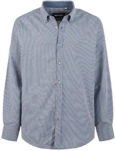 Fb Camicia uomo slim fit manica lunga Camicie Classiche uomo Blu taglia S