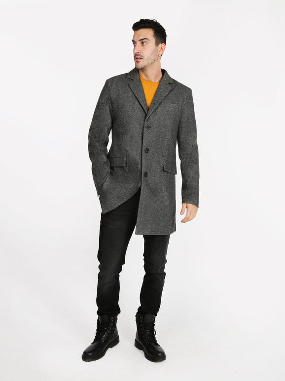 Solada Cappotto classico Cappotto Classico uomo Grigio taglia M