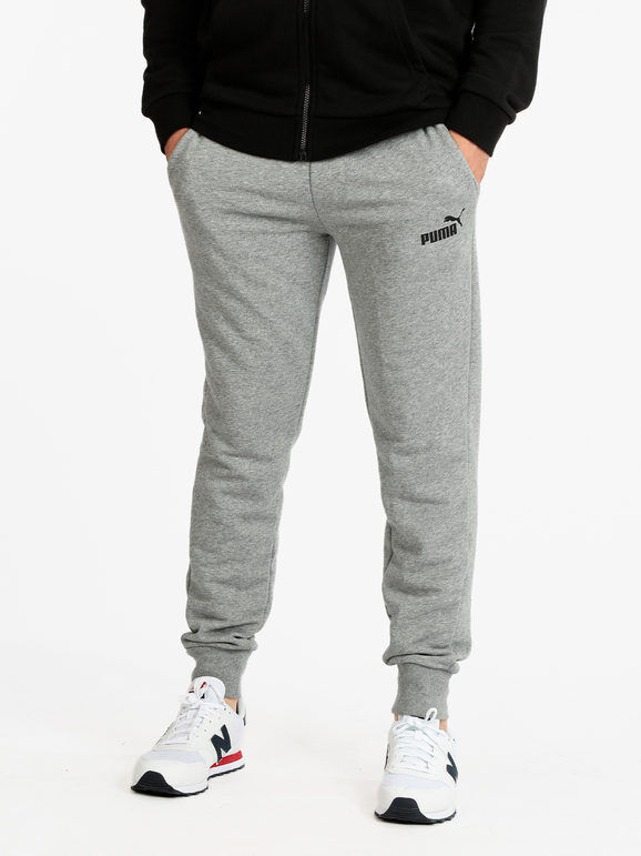 Puma ESS Pantaloni slim sportivi da uomo con coulisse Pantaloni Sportivi in Felpa uomo Grigio taglia L