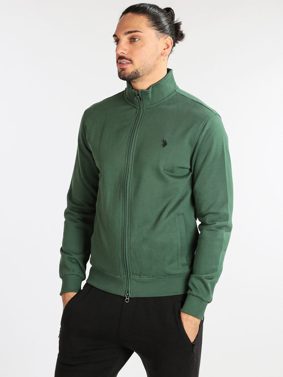 U.S. polo assn. Felpa da uomo a collo alto Felpe Pesanti uomo Verde taglia XL