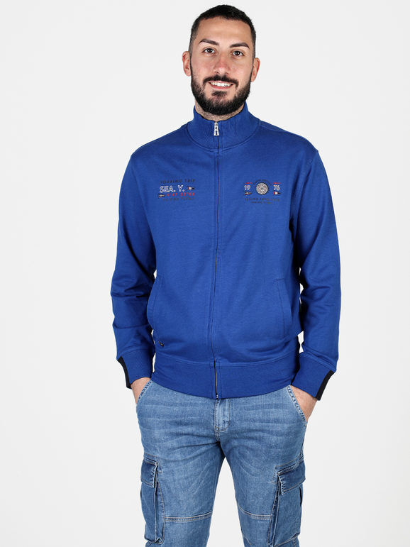 Be Board Felpa uomo con zip Felpe uomo Blu taglia XL