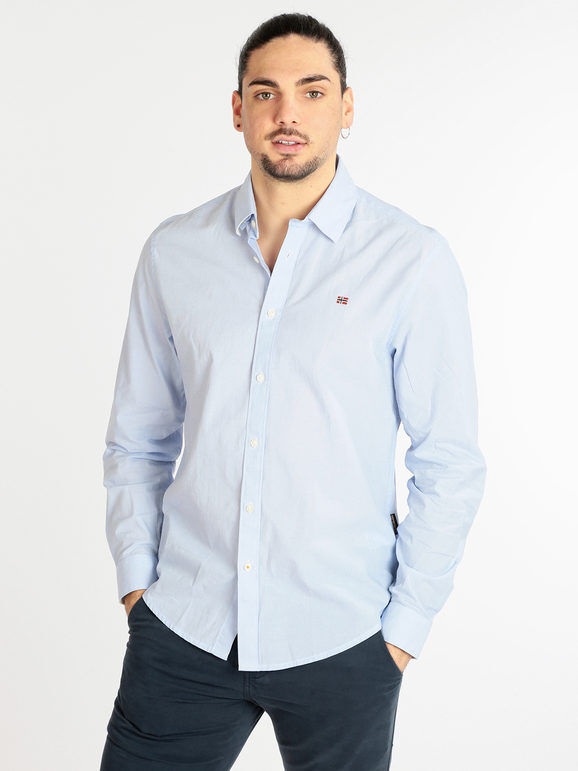 Napapijri G GRAIE 1 Camicia da uomo in cotone Camicie uomo Blu taglia XL