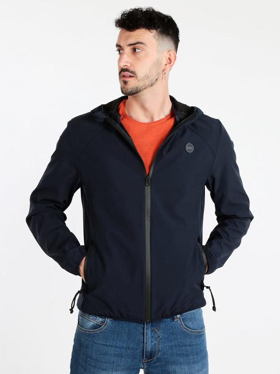 Lonsdale Giacca a vento uomo con cappuccio e full zip Giacche Leggere uomo Blu taglia L