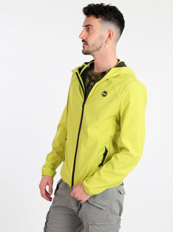 Lonsdale Giacca a vento uomo con cappuccio e full zip Giacche Leggere uomo Verde taglia M