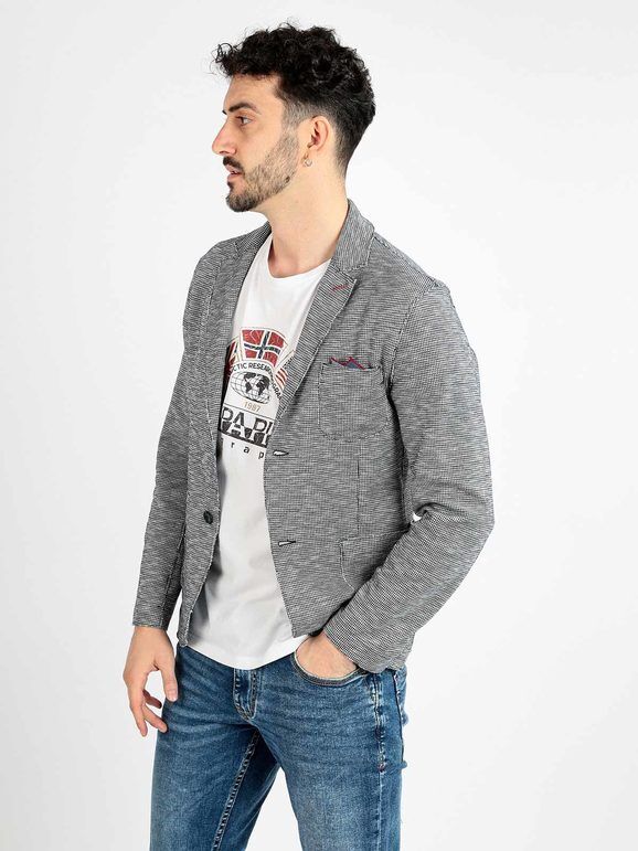 Andy Don B Giacca uomo pied de poule Blazer uomo Grigio taglia M