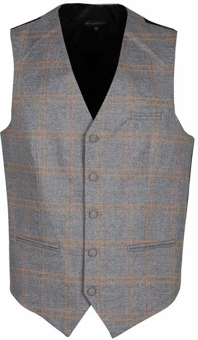 New Marshll Gilet da uomo elegante Smanicato uomo Grigio taglia 48