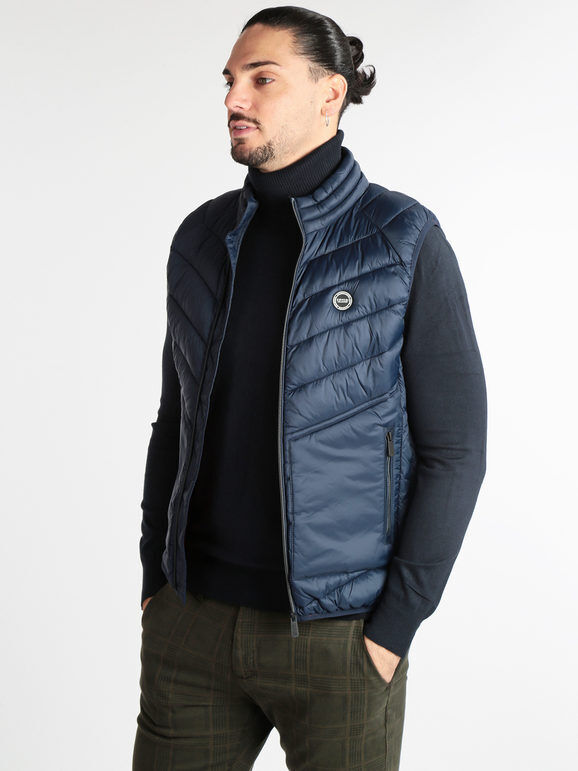 Coveri Gilet da uomo imbottito Smanicato uomo Blu taglia XL