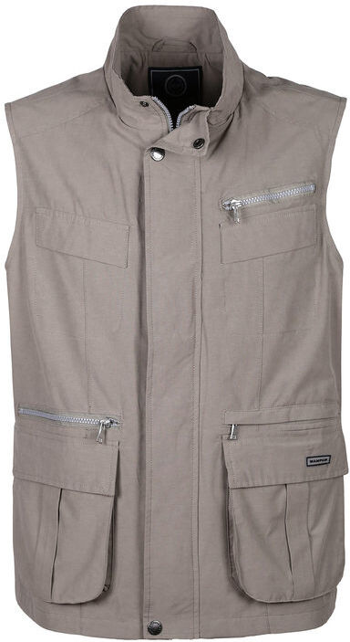 Wampum Gilet da uomo multitasche Smanicato uomo Beige taglia L