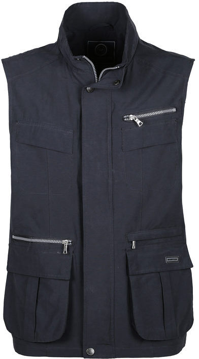 Wampum Gilet da uomo multitasche Smanicato uomo Blu taglia XXL