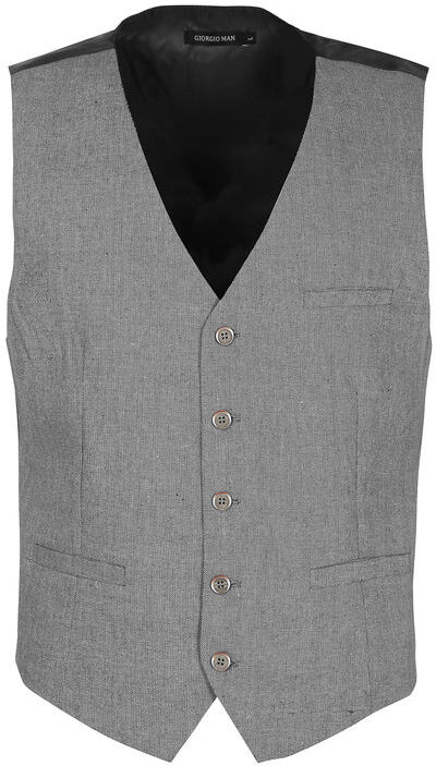 Giorgio Man Gilet elegante da uomo Smanicato uomo Grigio taglia L