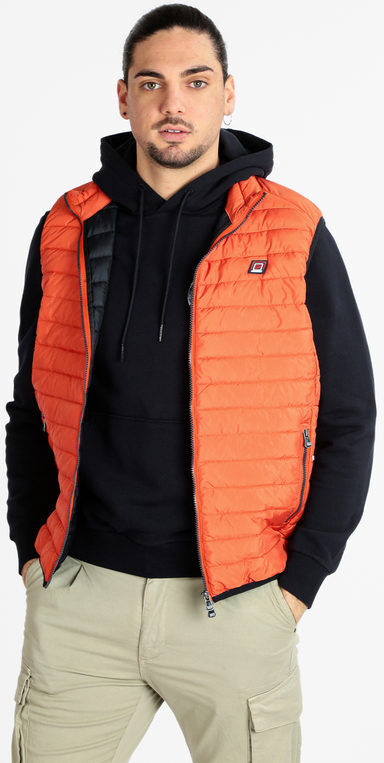 Baci & Abbracci Gilet imbottito uomo Smanicato uomo Arancione taglia XXL