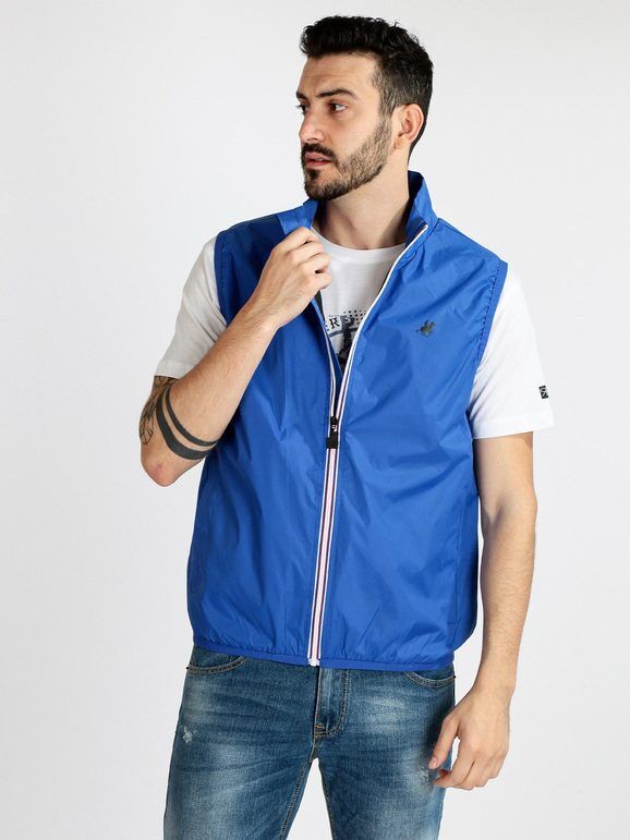 U.S. Grand Polo Gilet uomo leggero Smanicato uomo Blu taglia XXL