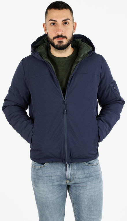 Navy Sail Giubbotto da uomo con cappuccio e zip Giacconi e Giubbotti uomo Blu taglia XL