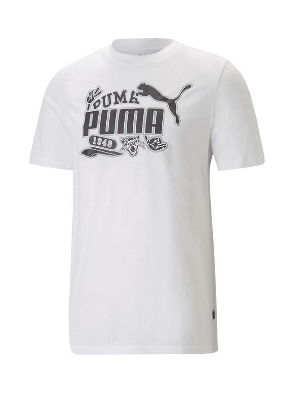 Puma GRAPHICS ICON T-shirt uomo con stampa T-Shirt e Top uomo Bianco taglia XXL