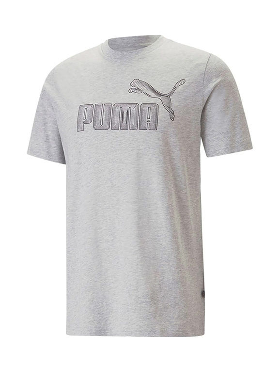 Puma GRAPHICS LOGO T-shirt uomo manica corta T-Shirt e Top uomo Grigio taglia L