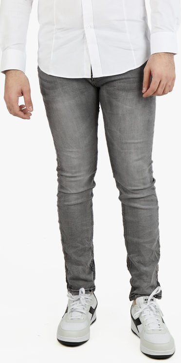 Leox Jeans stropicciati da uomo nero slavato Jeans Regular fit uomo Grigio taglia 30