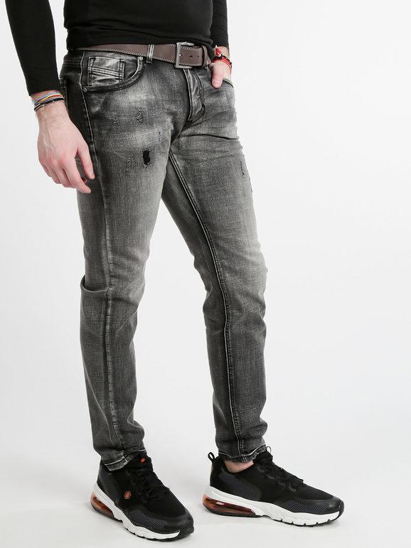 Sex & Jeans Jeans uomo slim fit Jeans Slim fit uomo Nero taglia 48