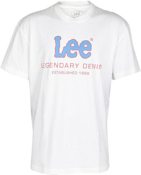 Lee LEGENDARY TEE DENIM TEE ECRU T-shirt uomo con manica corta T-Shirt Manica Corta uomo Bianco taglia L