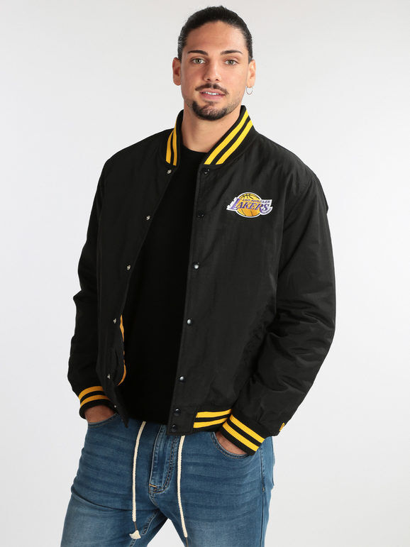 New Era NBA Los Angeles Lakers Giacca bomber uomo Giacconi e Giubbotti uomo Nero taglia XXL