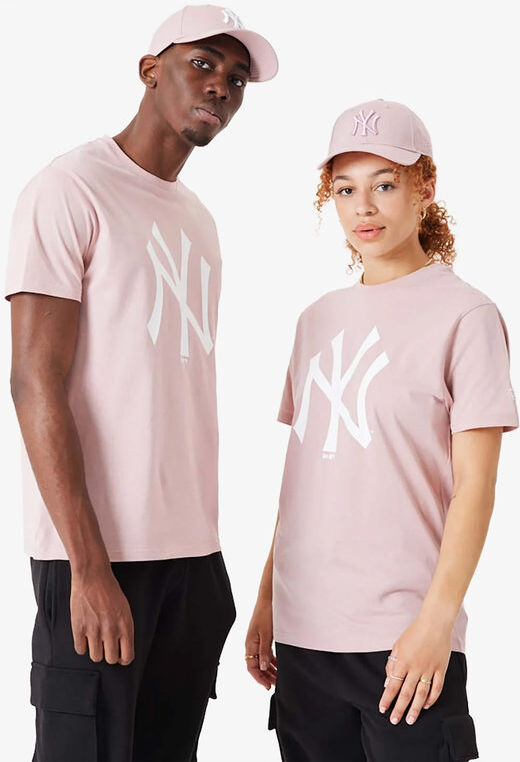 New Era New Tork Yannkees T-shirt unisex manica corta con stampa T-Shirt Manica Corta unisex Rosa taglia L