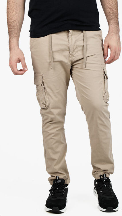 orso.bruno Pantaloni cargo da uomo con tasconi e coulisse in vita Pantaloni Casual uomo Beige taglia 50