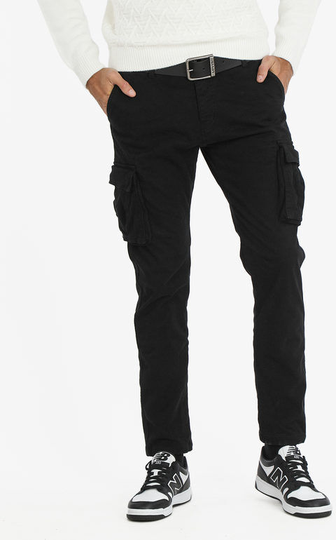 Tmk Pantaloni cargo da uomo Pantaloni Casual uomo Nero taglia 44