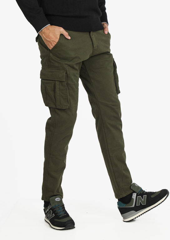 Tmk Pantaloni cargo da uomo Pantaloni Casual uomo Verde taglia 50