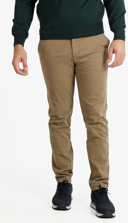 zeta Pantaloni casual da uomo in cotone Pantaloni Casual uomo Beige taglia 50