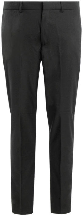 Y. Two Jeans Pantaloni classici da uomo tinta unita Pantaloni Eleganti uomo Nero taglia L