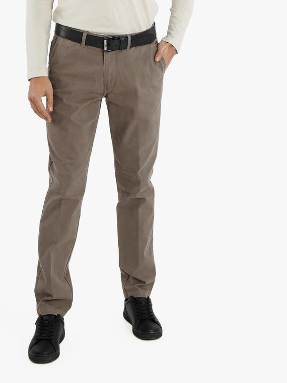 Be Board Pantaloni da uomo comfort fit Pantaloni Casual uomo Beige taglia 50