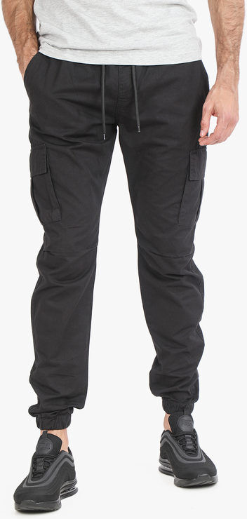 Johnny Looper Pantaloni da uomo con tasconi e coulisse Pantaloni Casual uomo Nero taglia 52