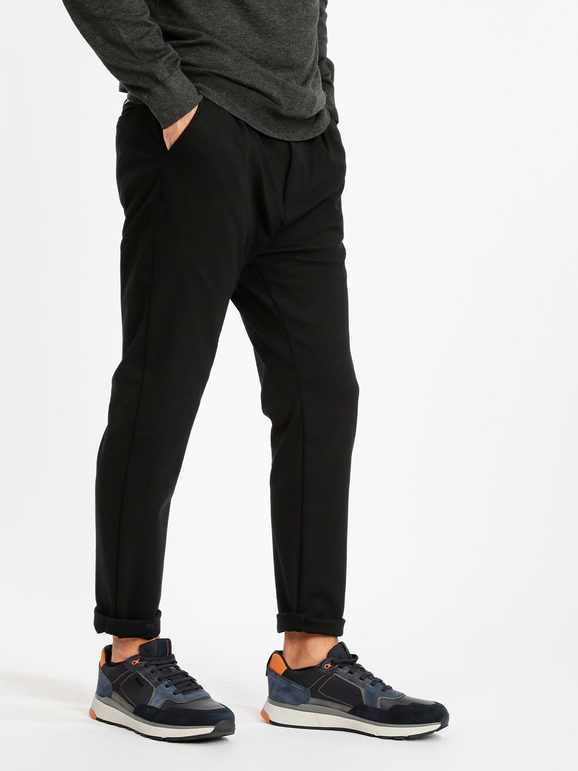 Andy Don B Pantaloni eleganti uomo Pantaloni Casual uomo Nero taglia 42