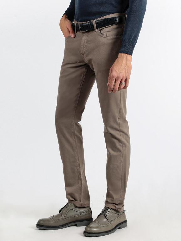 Coveri Pantaloni in cotone Pantaloni Casual uomo Beige taglia 46