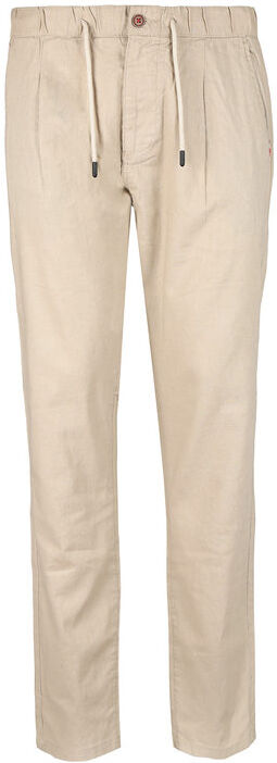 Guy Pantaloni uomo in misto lino Pantaloni Casual uomo Beige taglia M