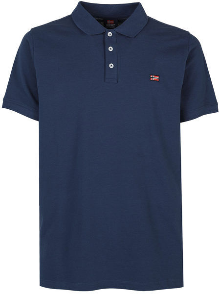 Norway Polo da uomo a maniche corte in cotone Polo Manica Corta uomo Blu taglia XL