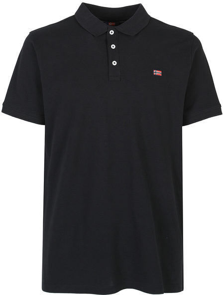 Norway Polo in cotone da uomo a manica corta Polo Manica Corta uomo Nero taglia XXL