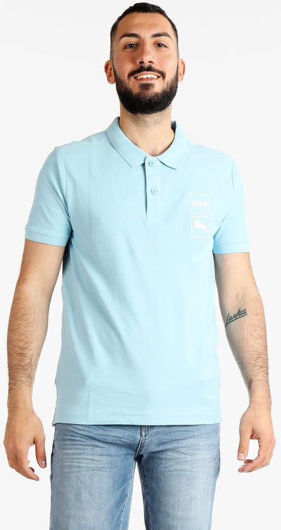 Lonsdale Polo in cotone da uomo manica corta Polo Manica Corta uomo Blu taglia XL