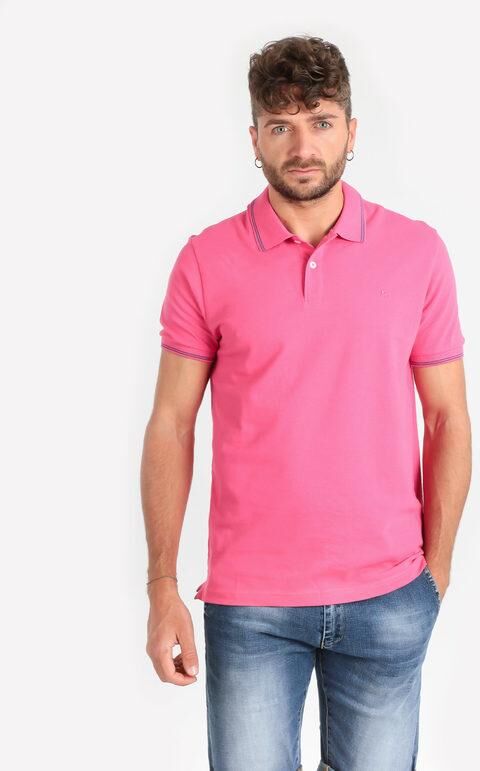 Guy Polo uomo in cotone a manica corta Polo Manica Corta uomo Fucsia taglia 3XL