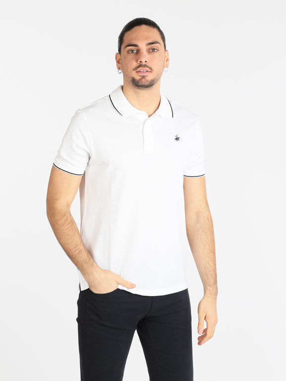 Polo Club Polo uomo manica corta con logo Polo Manica Corta uomo Bianco taglia XXL