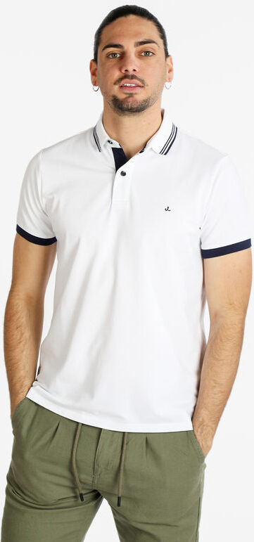 Johnny Looper Polo uomo manica corta in cotone Polo Manica Corta uomo Bianco taglia XXL