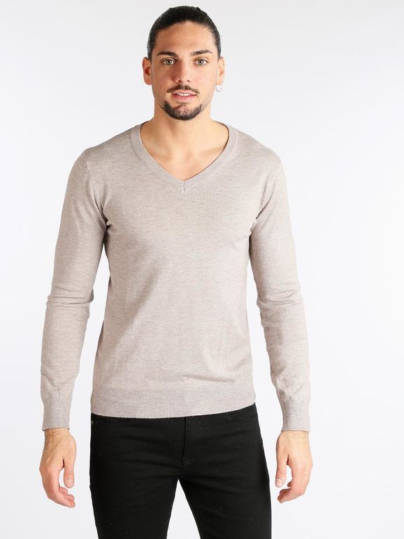 Cashtouch Pullover da uomo in tinta unita Pullover uomo Marrone taglia XL