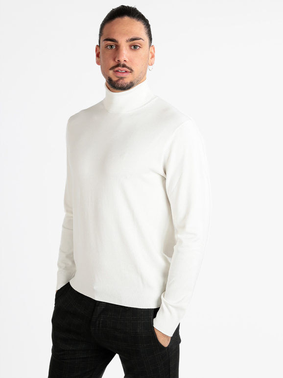 Navigare Pullover dolcevita da uomo Pullover uomo Bianco taglia L