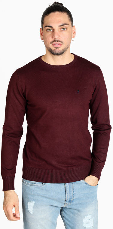 Coveri Pullover girocollo da uomo Pullover uomo Rosso taglia L