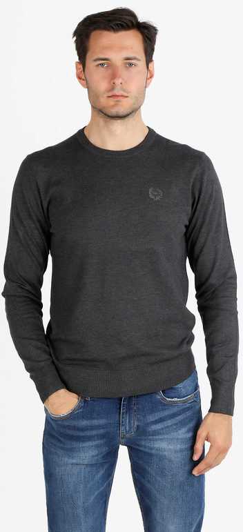 Gian Marco Venturi Pullover girocollo da uomo Pullover uomo Grigio taglia L