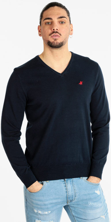 U.S. Grand Polo Pullover leggero da uomo con scollo a V Pullover uomo Blu taglia XXL