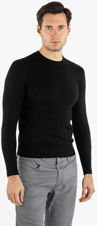 Ange Wear Pullover uomo girocollo in maglia Pullover uomo Nero taglia XXL